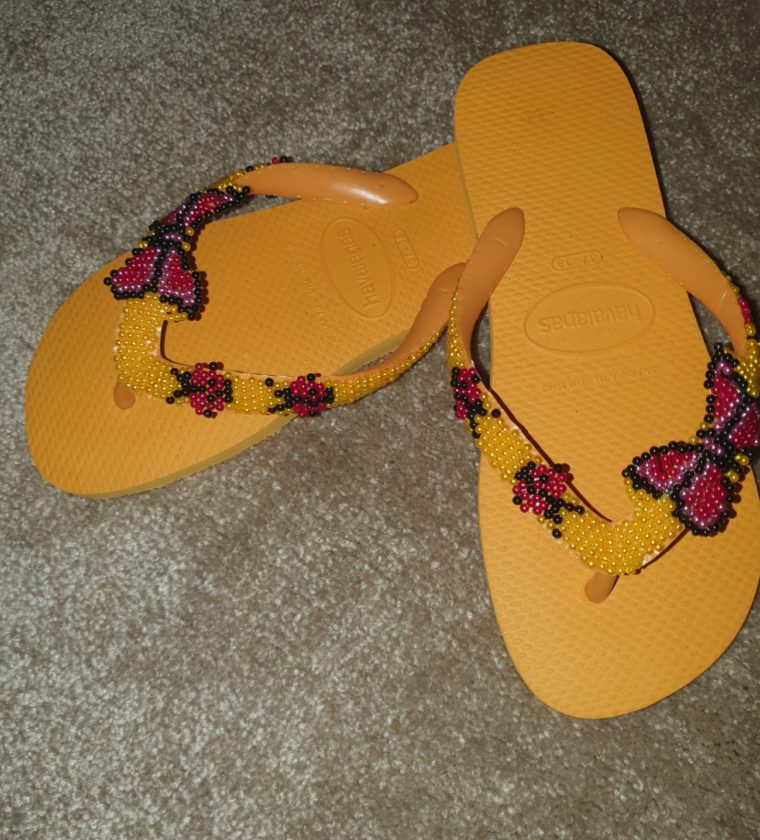 Chinelo Havaianas Top Borboleta - Amarelo